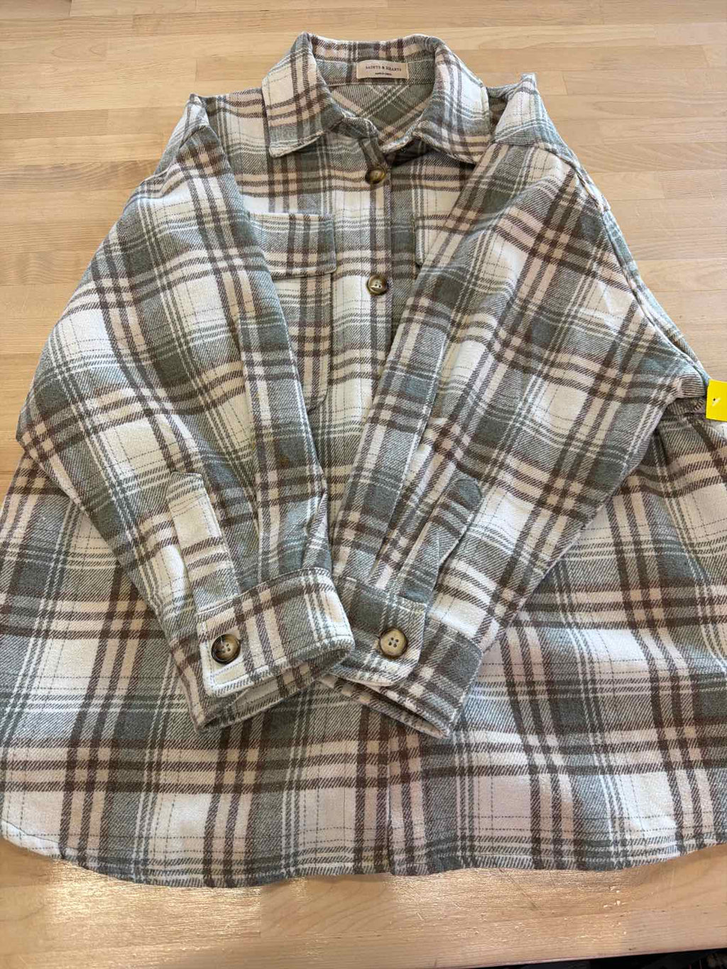 saints & Hearts Size M/L Green flannel