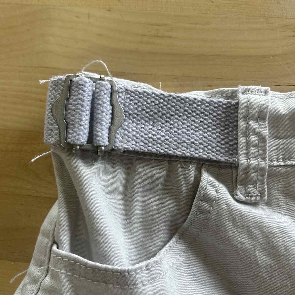 Madden Girl Juniors' High Rise Utility Shorts - Nimbus Cloud - M