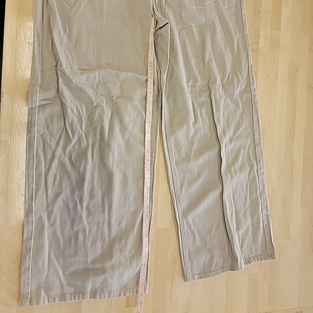 Vanilla Star Size 32 High-Rise Wide-Leg Comfy Jeans - Silver