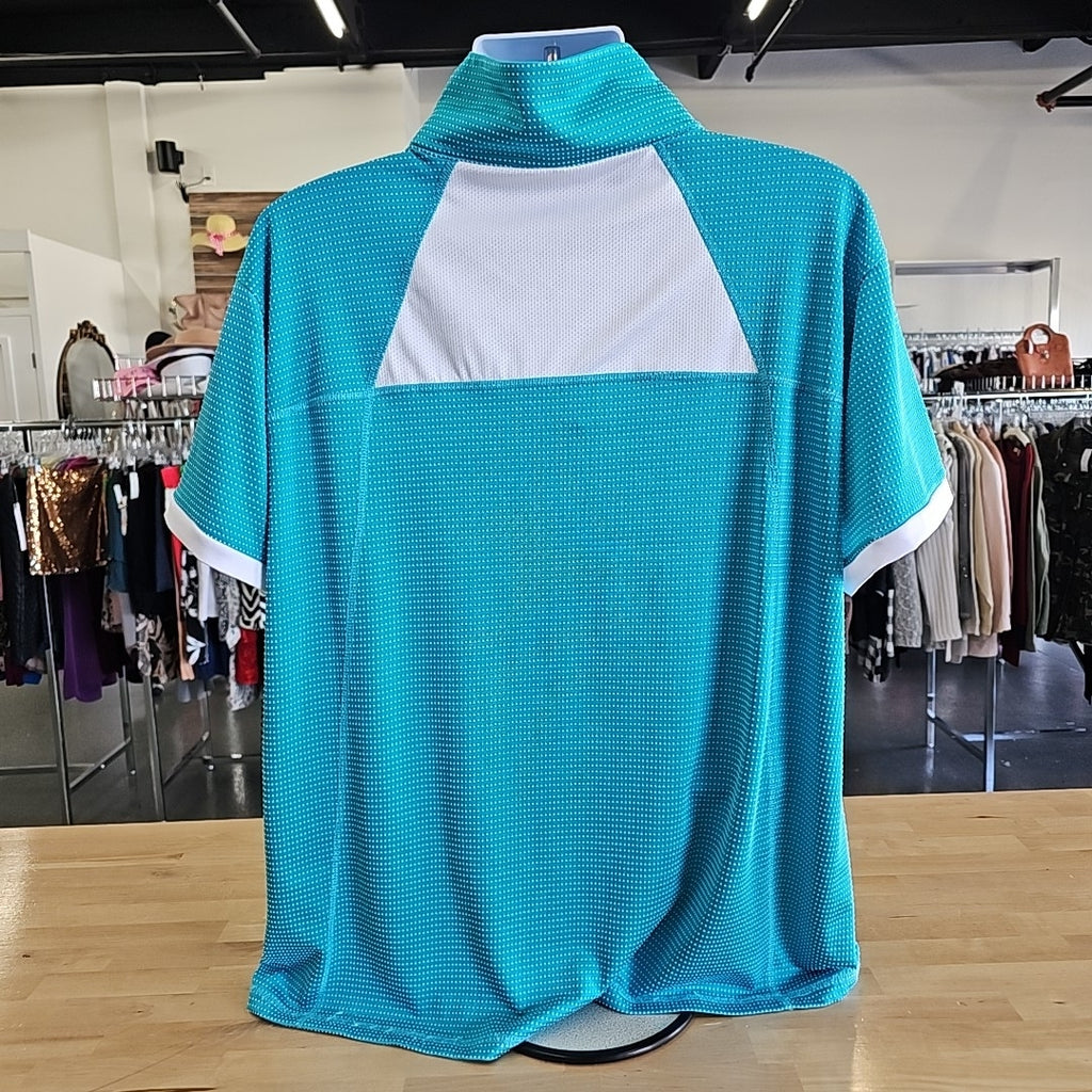 Lopez Size 3X Teal Polo