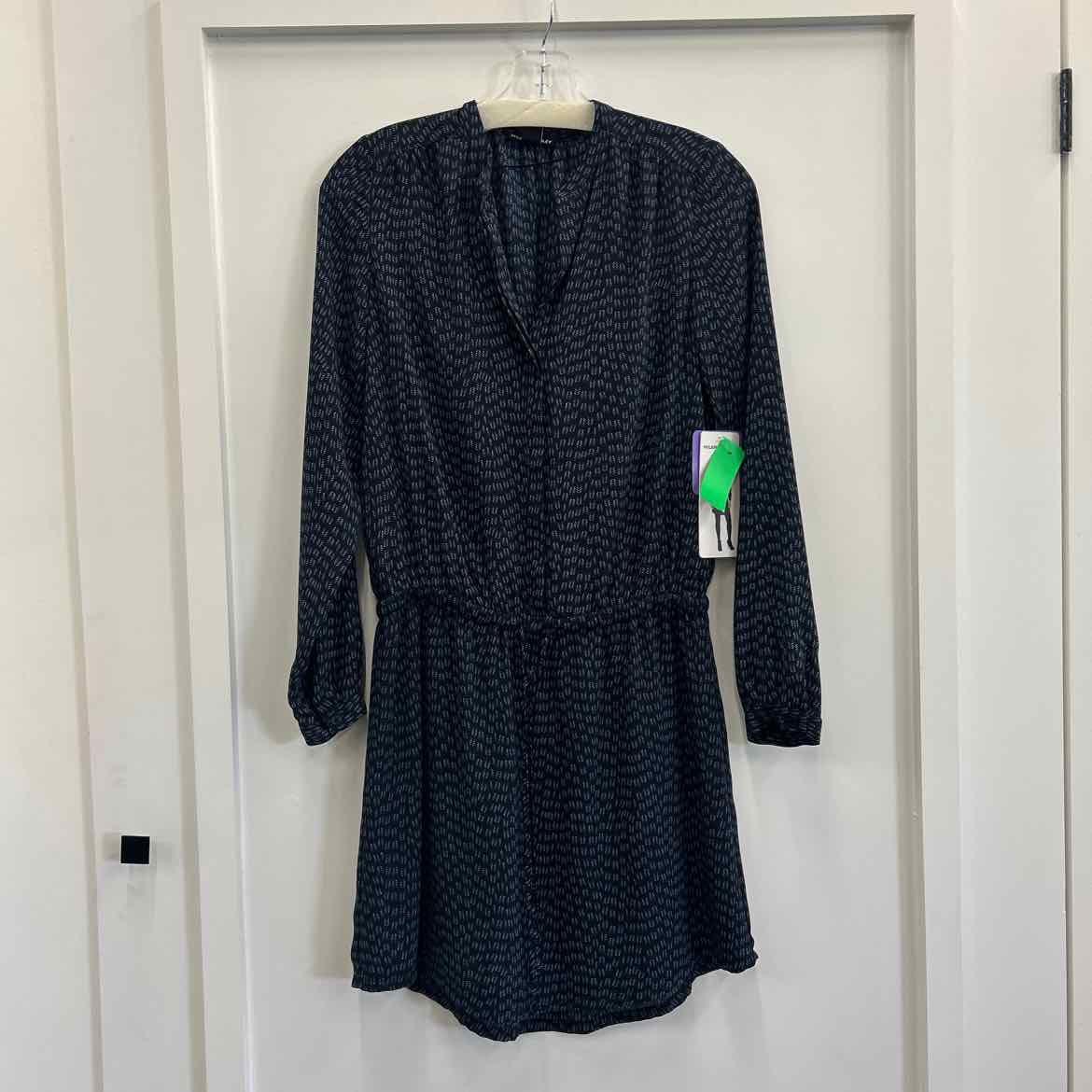 Hilary Radley Ladies' Long Sleeve Dress Navy Arrow