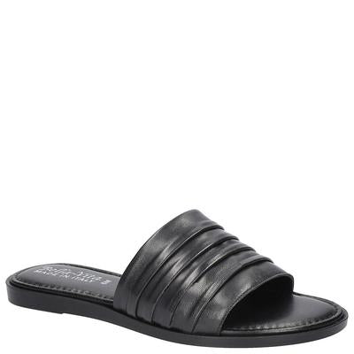 Bella Vita Size 11 Black Rya-Italy Flat Slide Sandals - Italian Leather