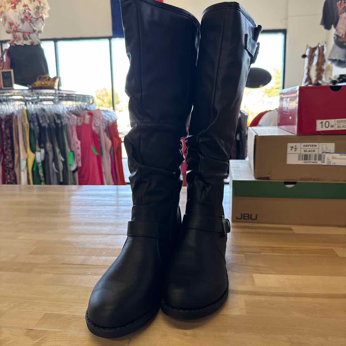 Journee Shoe Size 9 Black Boots