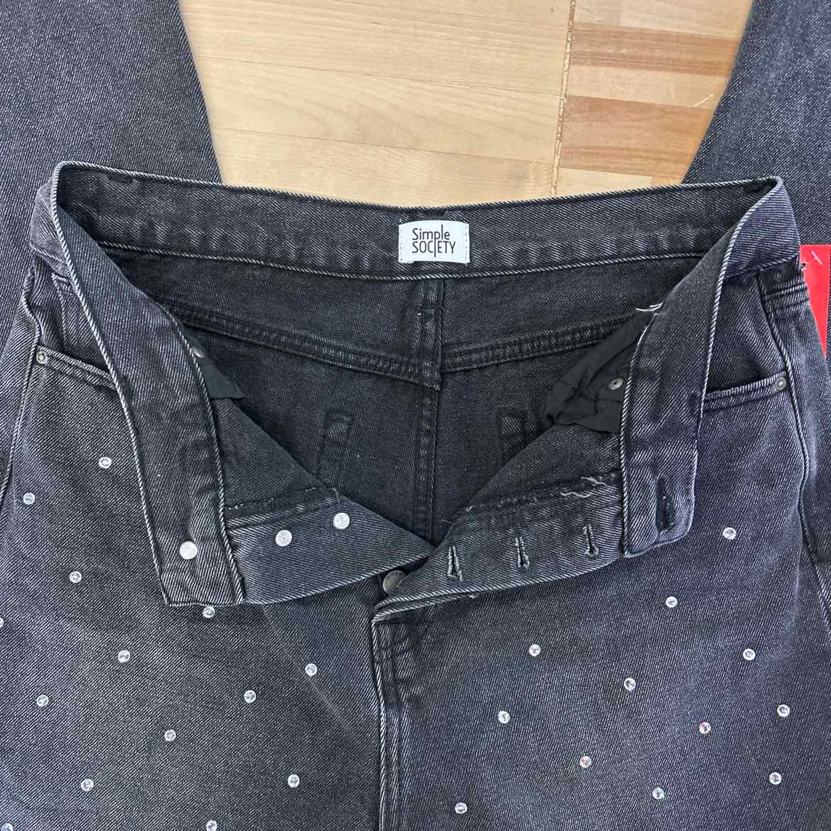 simplesociety Size 11 Black Preloved Jeans