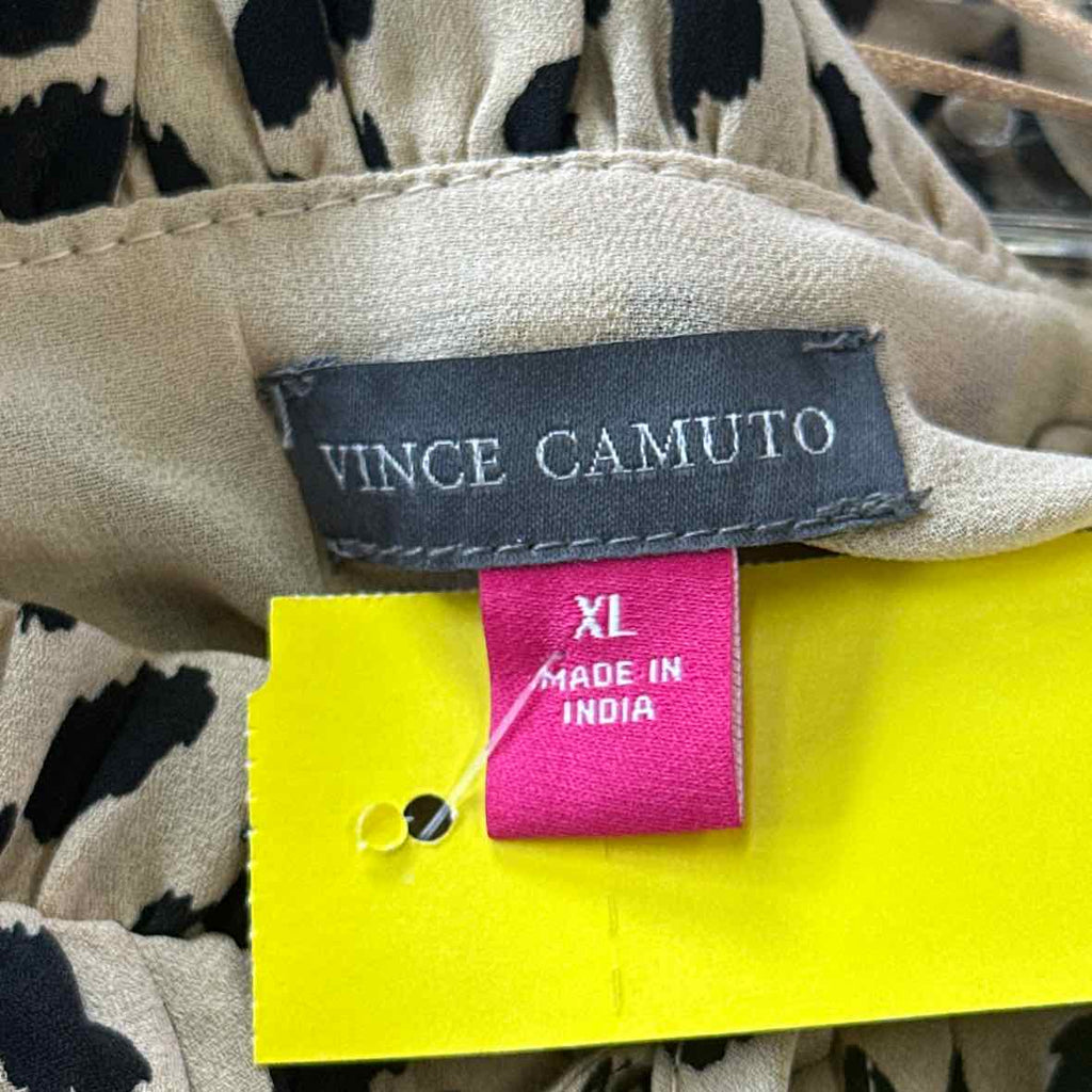Vince Camuto Size XL Tan Dress