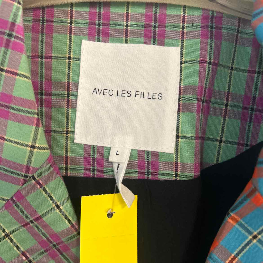 Avec Les Filles Size L Multi Color Preloved Jacket