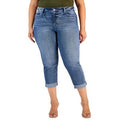 Celebrity Pink Trendy Plus Size Cuffed Girlfriend Jeans