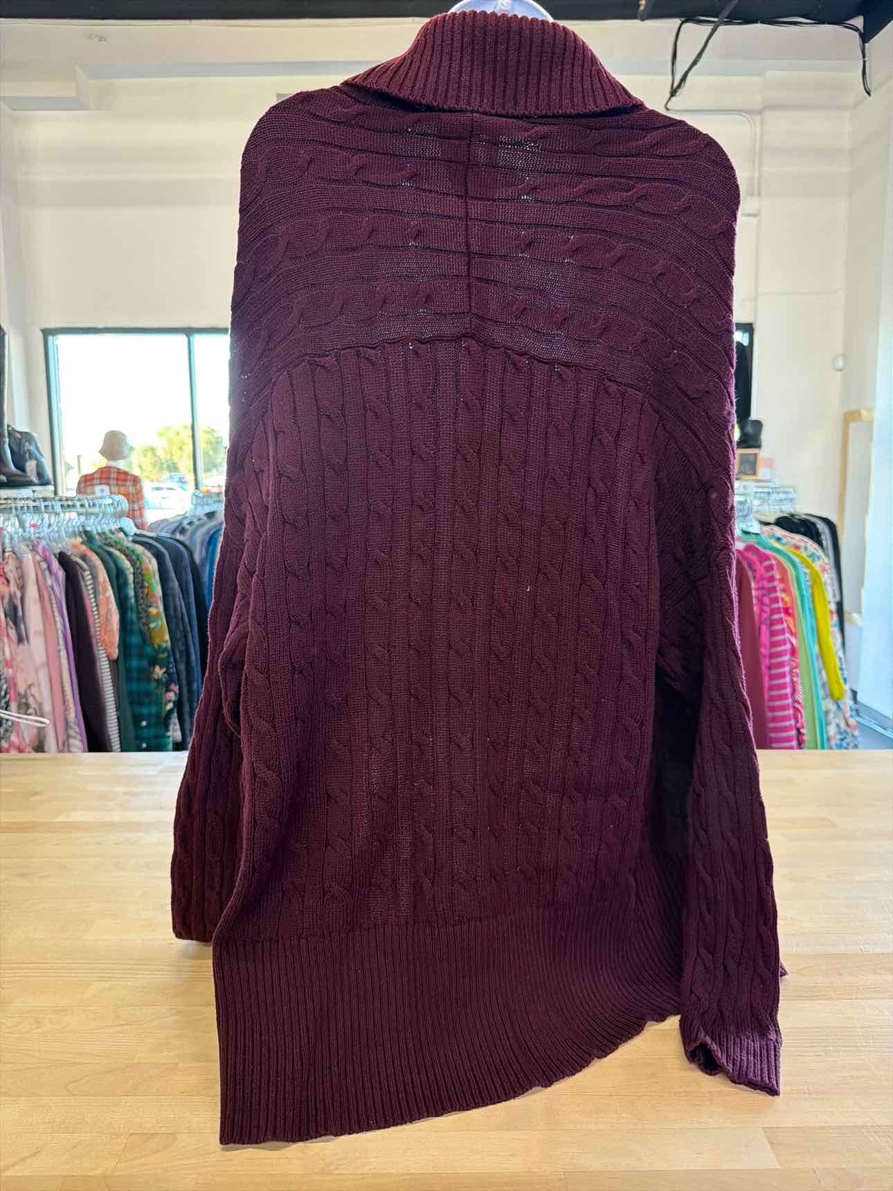 Ralph Lauren Size L/XL Purple Knit Cardigan