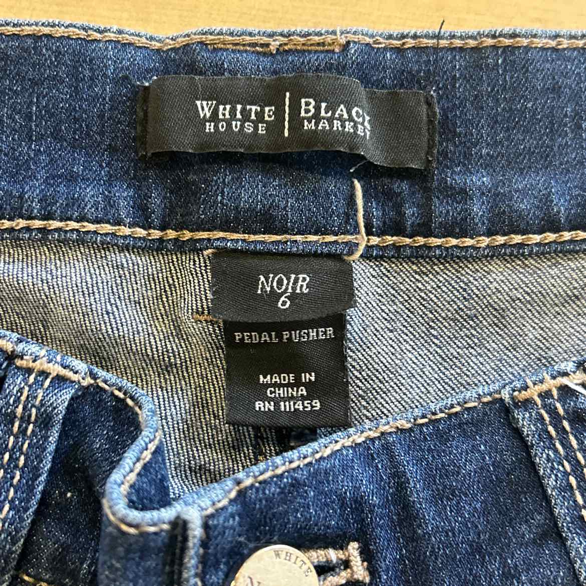 White House Black Market Size 6 Denim Capris