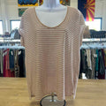 Madewell Size L White Orange Preloved Sleeveless