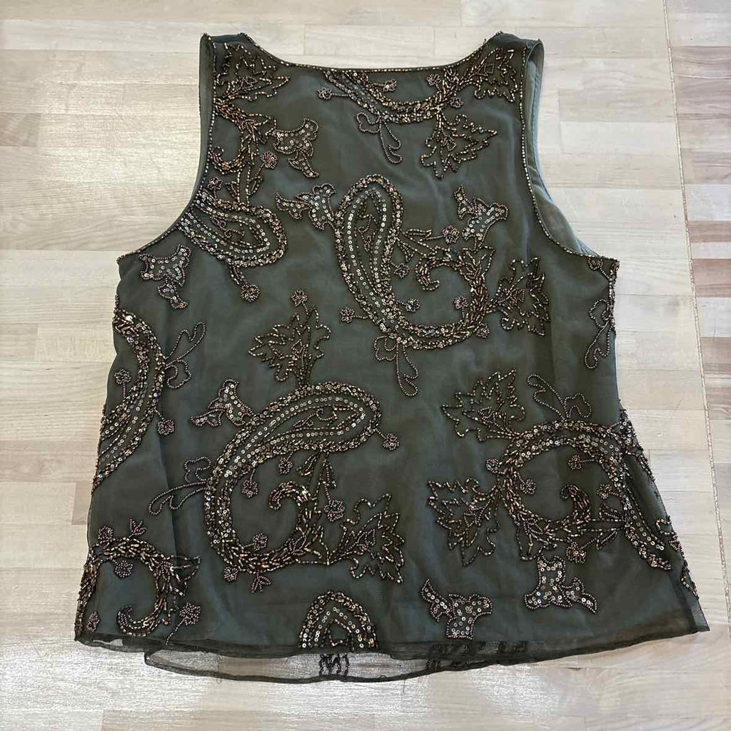 Ralph Lauren Size 12 Green Beaded Tank