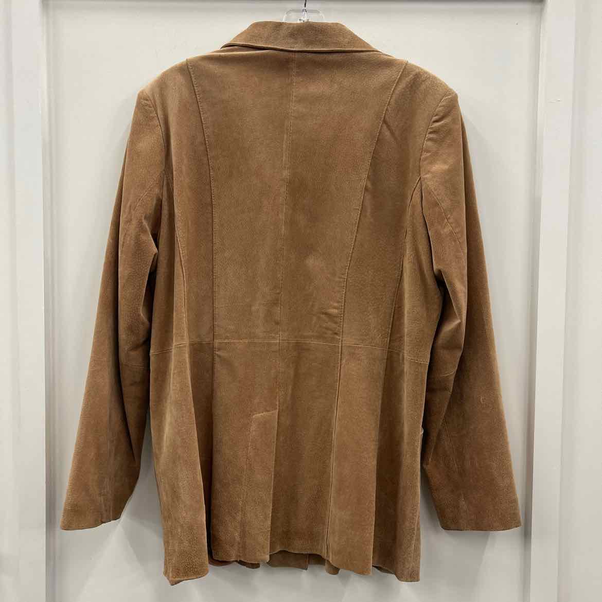 Dialogue Size M Brown Suede Coat