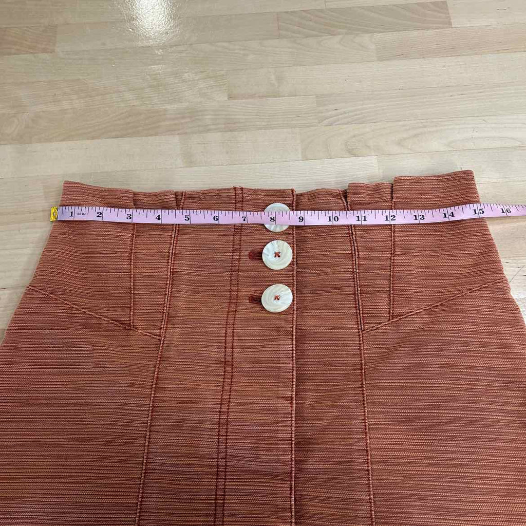 Free People Size 8 Orange Preloved Skirt