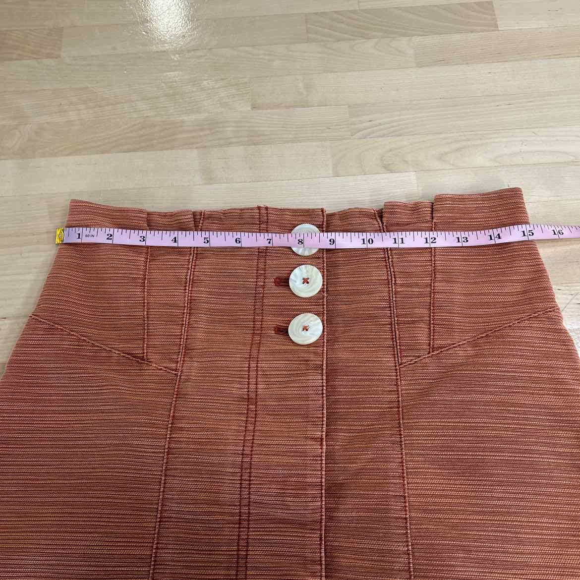 Free People Size 8 Orange Preloved Skirt