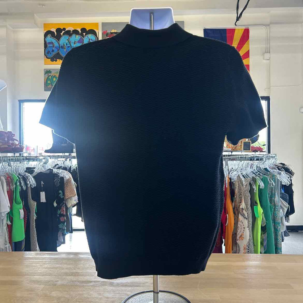 H&M Size M Black Preloved MENS Polo