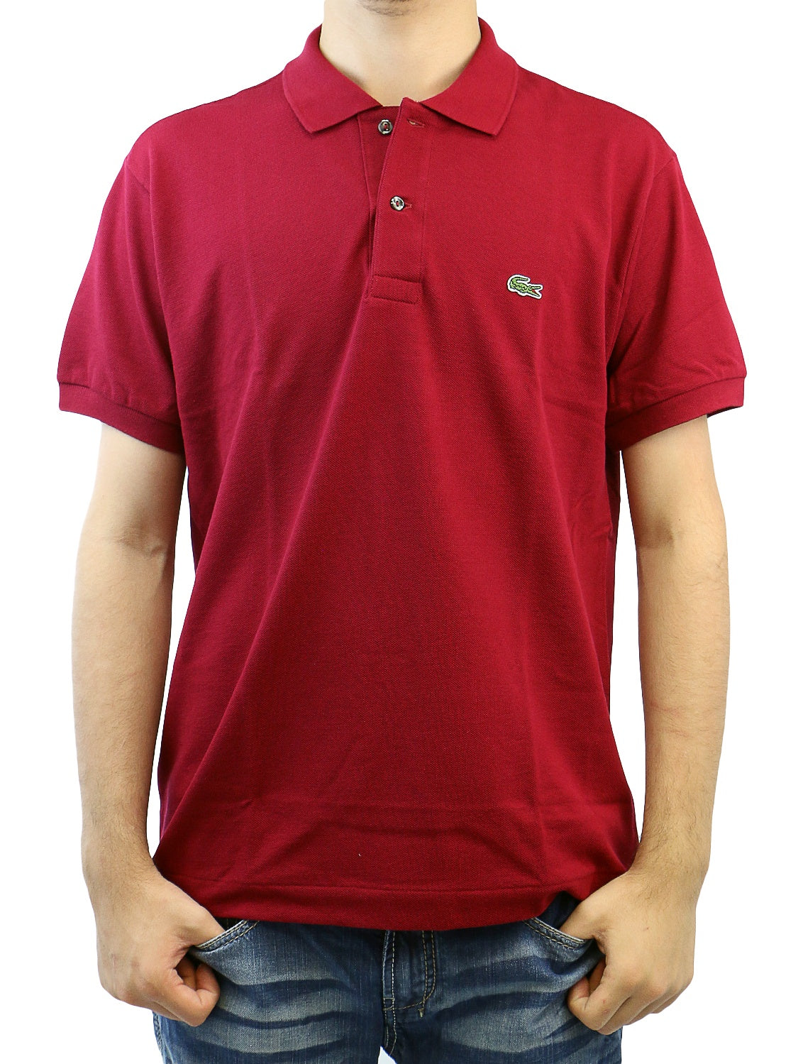Lacoste Size L Men's Classic Pique 100% Cotton Short Sleeve Polo