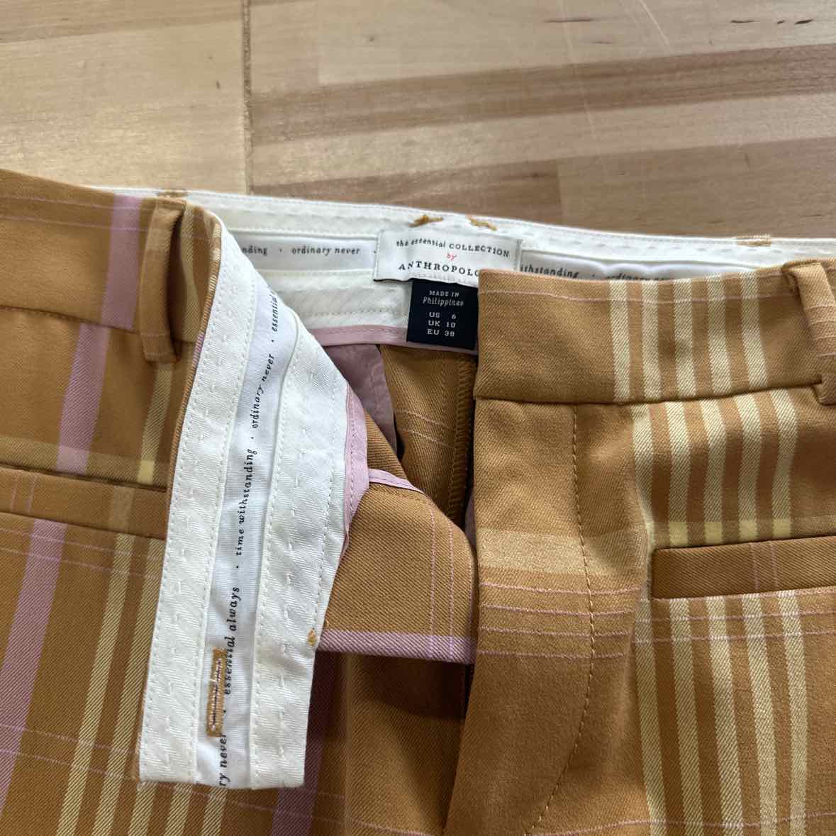Anthropologie Size 6 Yellow Pants