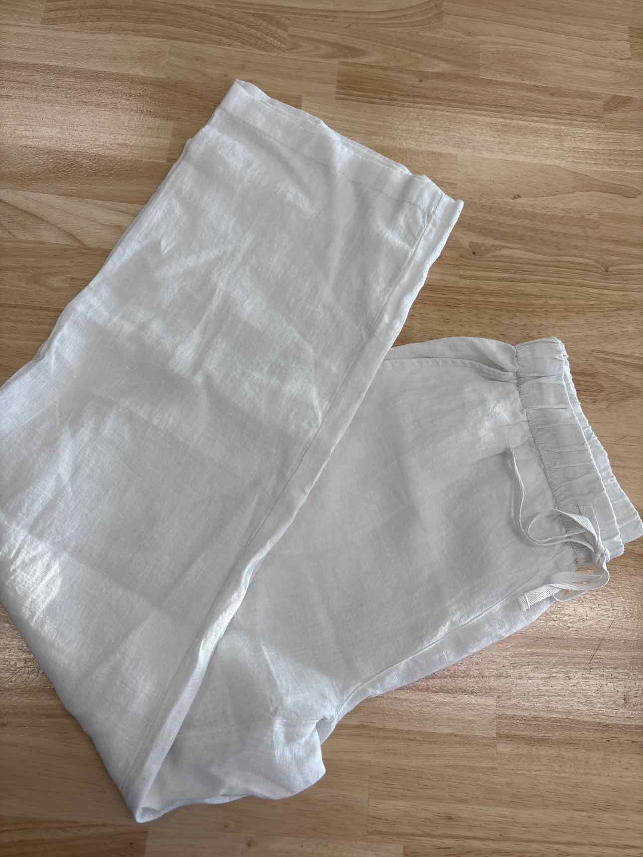caslon Size M White Linen New Pants