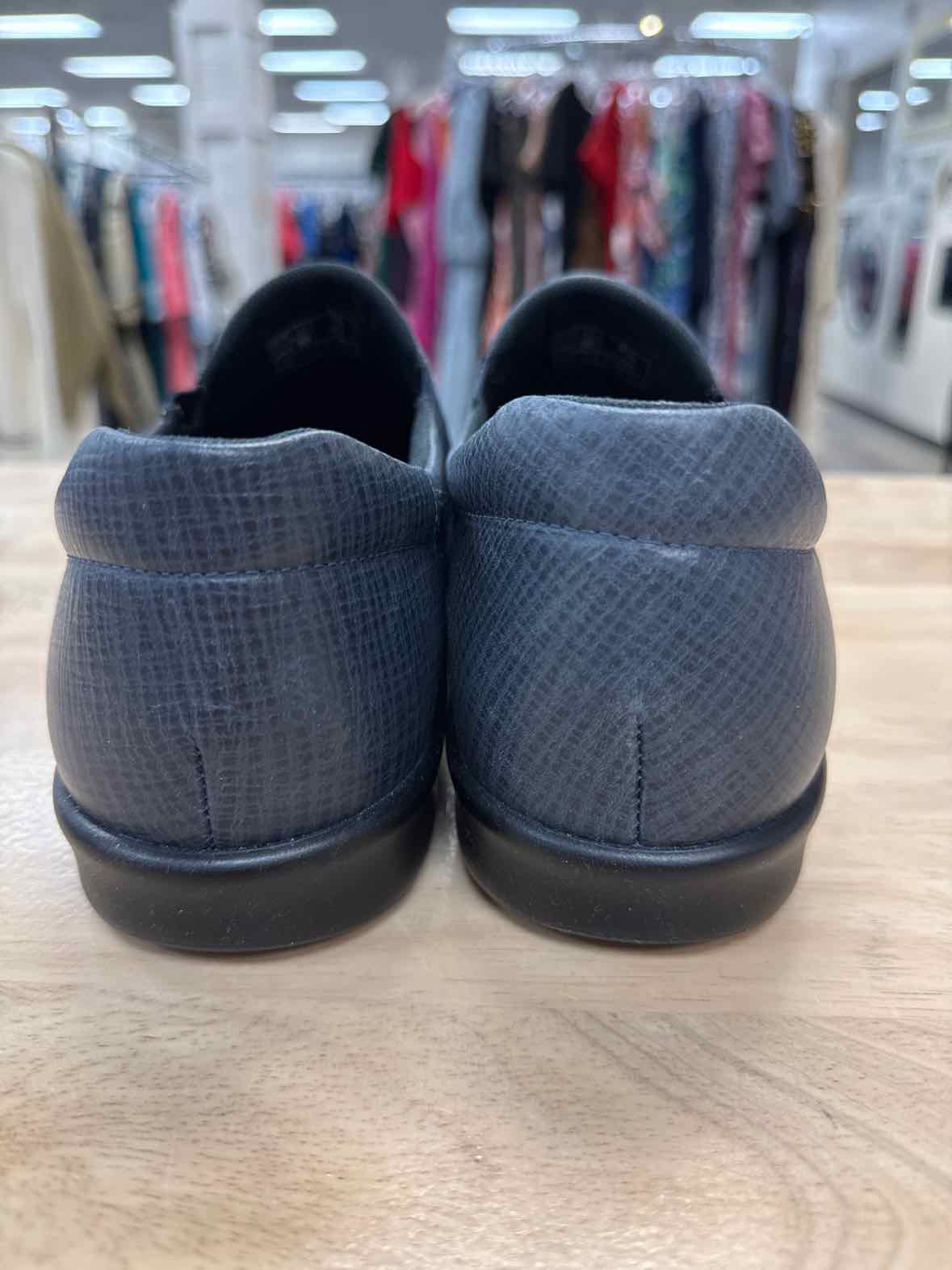 SAS Viva Size 8.5 WW Blue Leather NWOT Slip On