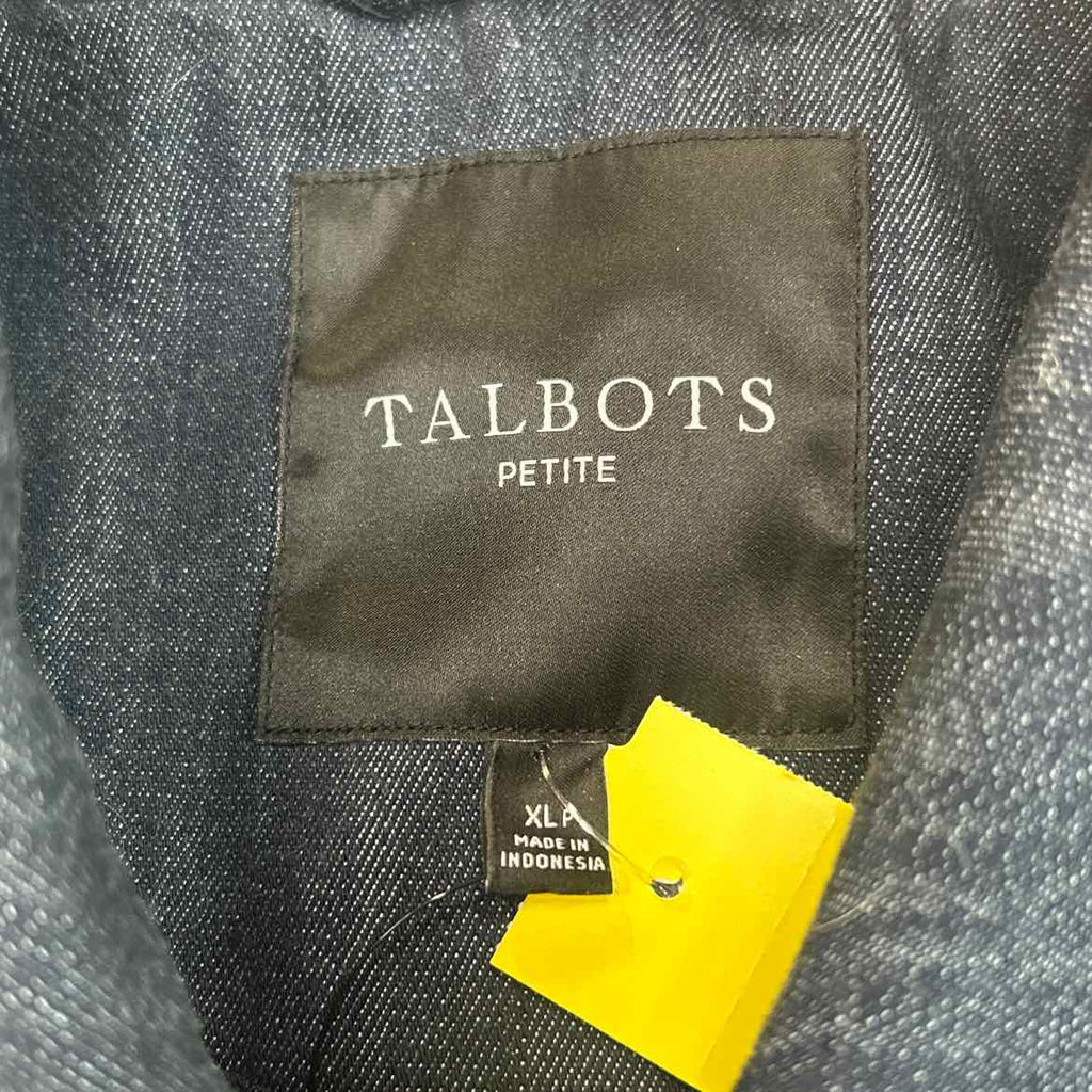 Talbots Size XLP Dark BLue Denim Preloved Jacket