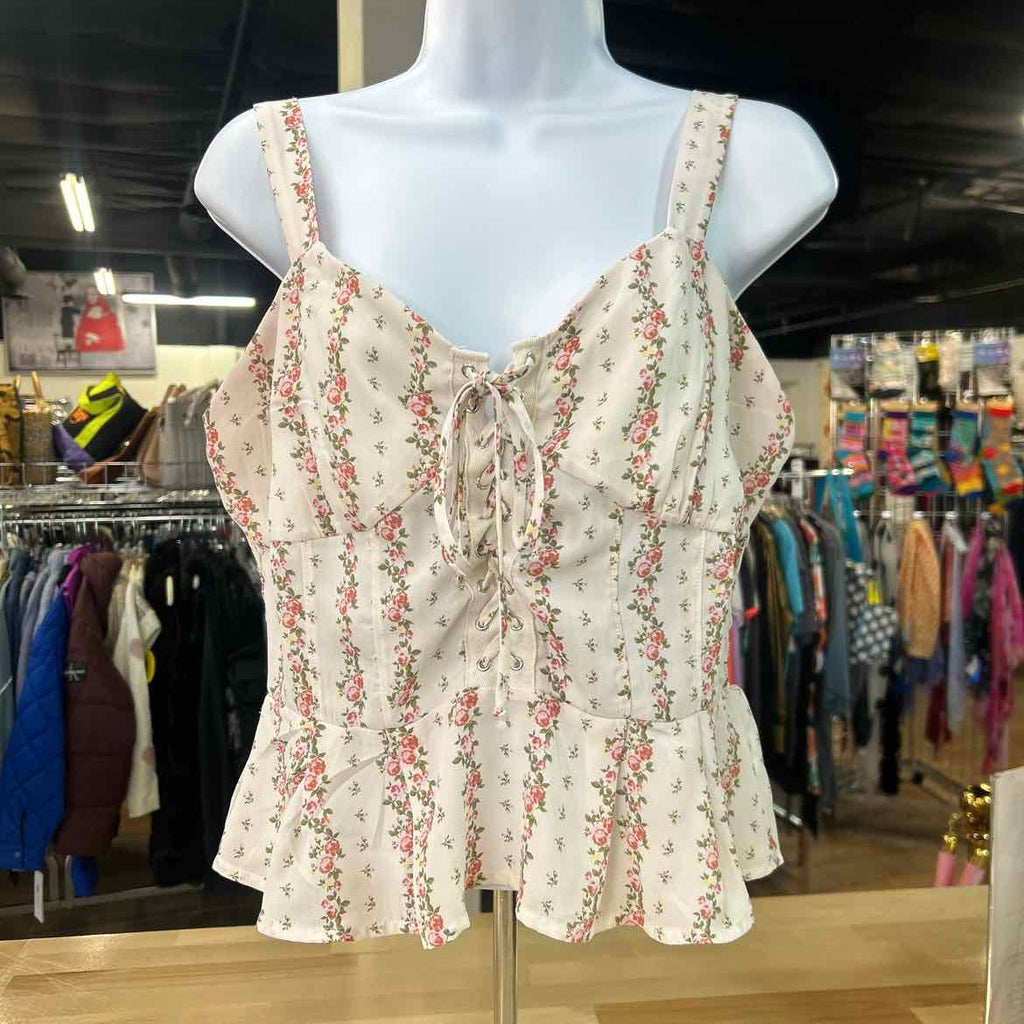 Sienna Sky Size L White Preloved Tank