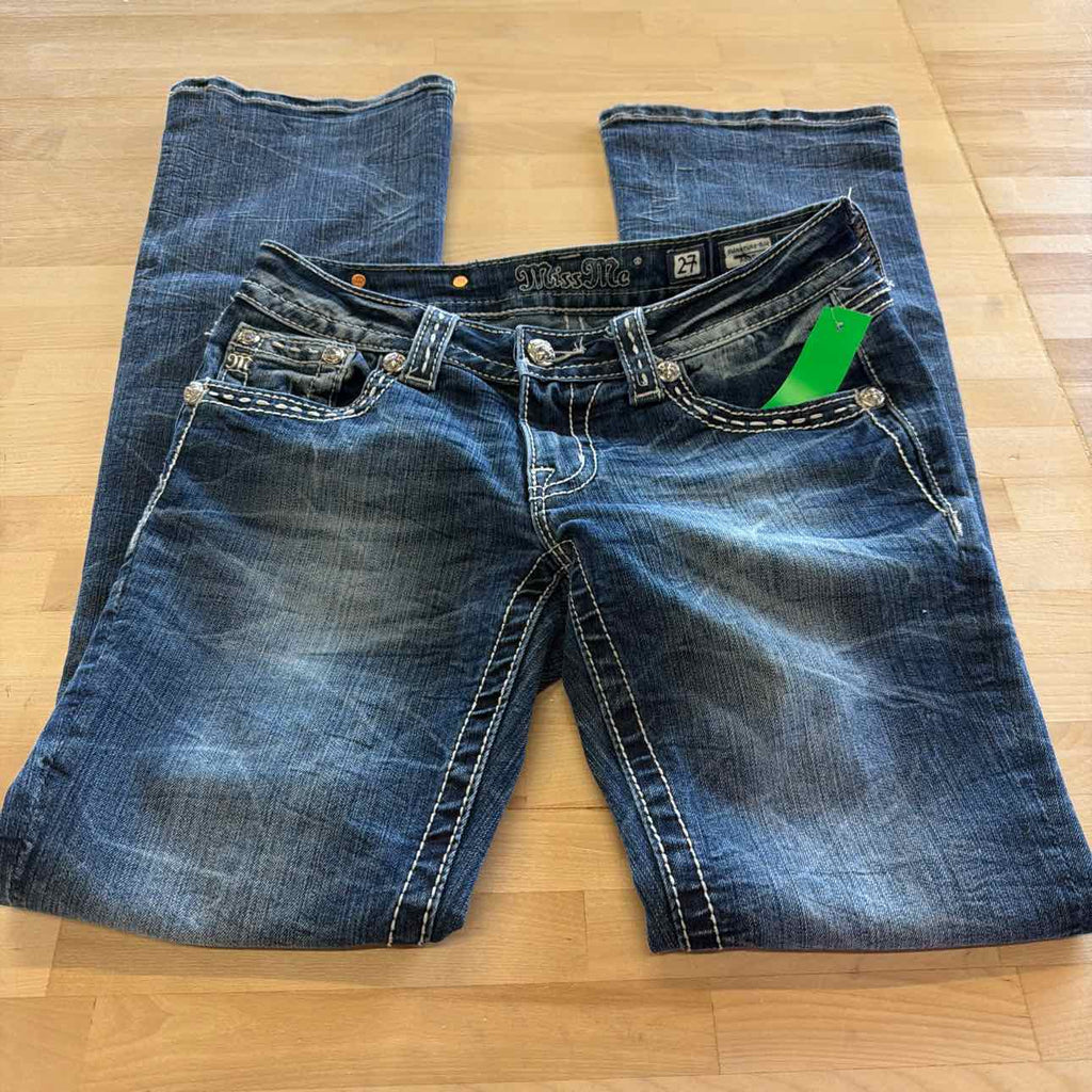 Miss Me Size 27 Blue Denim Preloved Jeans