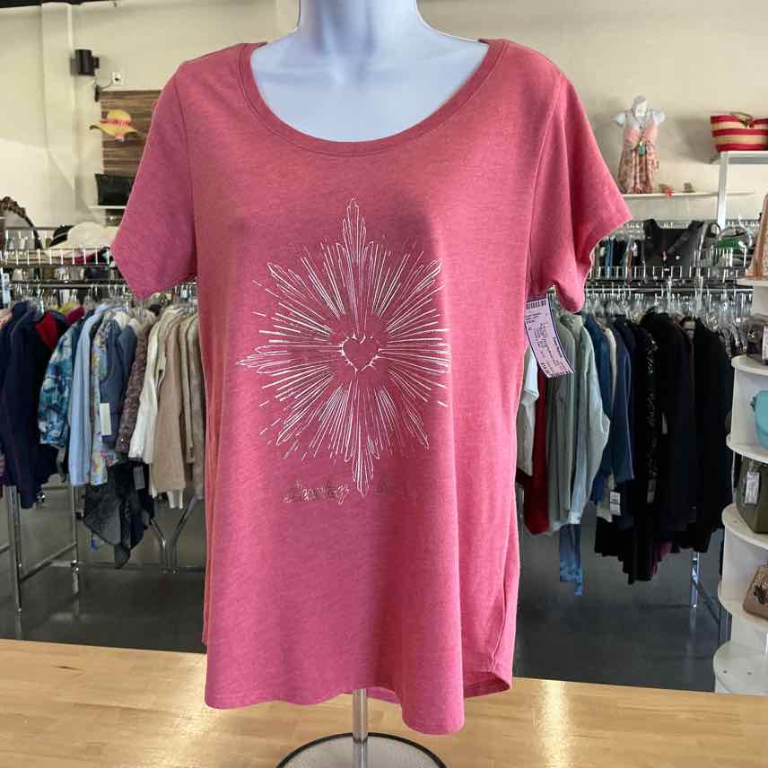 Lucky Brand Size S Red New T-Shirt SS