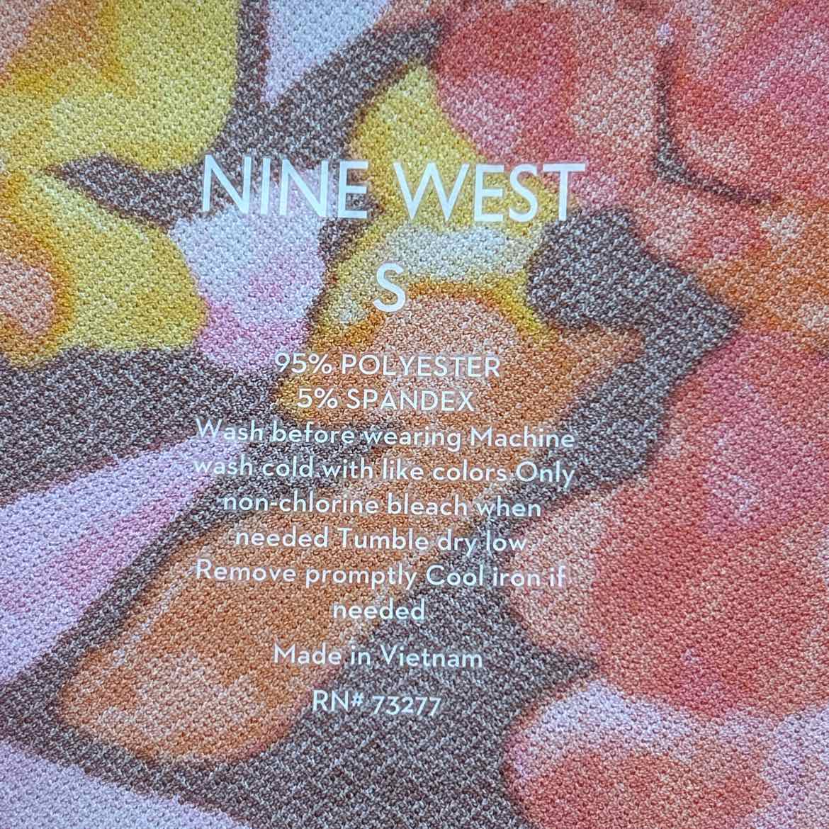 Nine West Size S Orange/Pink Preloved Dress