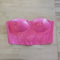 say what Size M Pink Polyester Preloved Corset