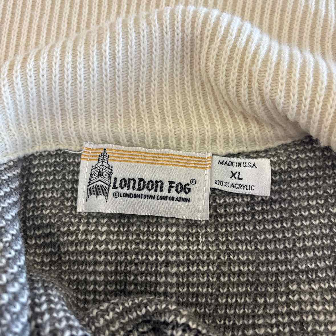 LondonFog Size XL Gray MENS Sweater