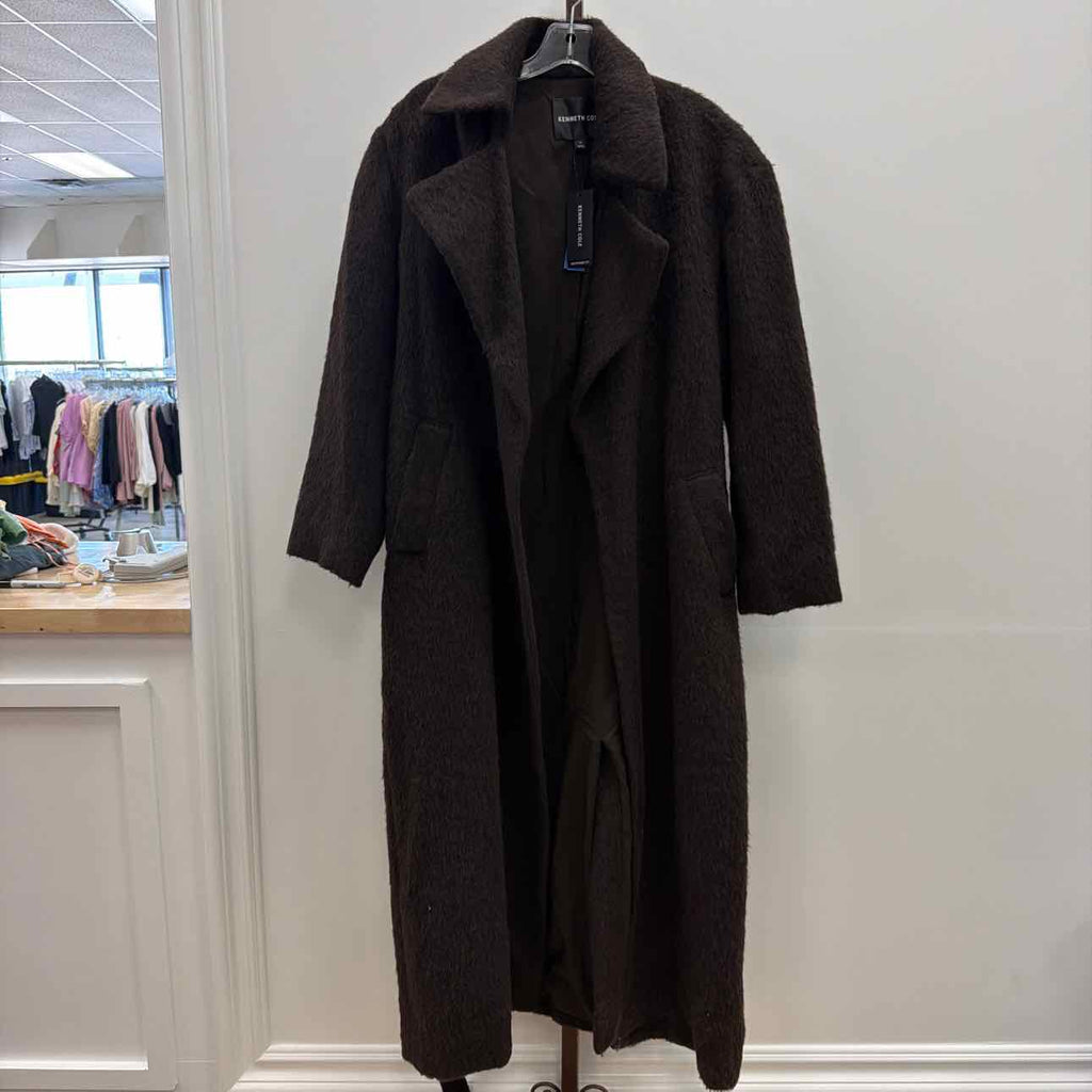 Kenneth Cole Size M Brown New Trenchcoat