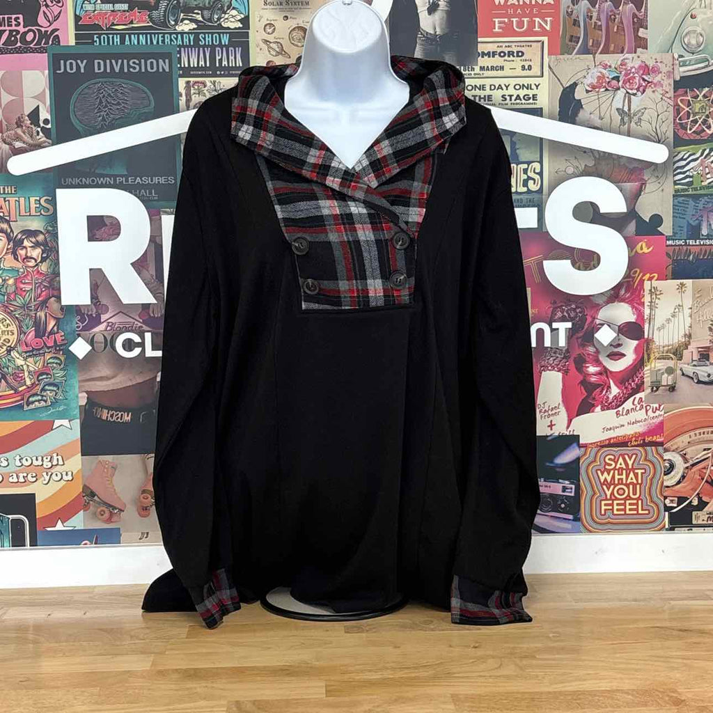 Bebonnie Size XXXL Red & black Knit Top