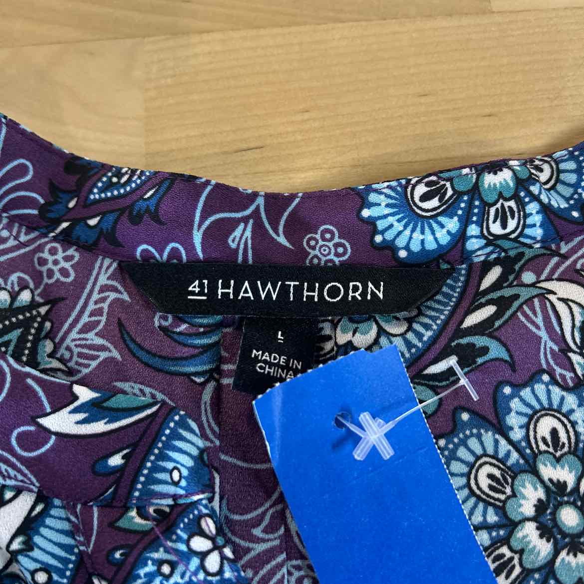 41 Hawthorn Size L Purple Preloved Blouse LS
