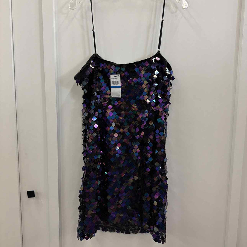 Astr the Label Women's Porsche Sleeveless Sequin Mini Dress - Purple Multi