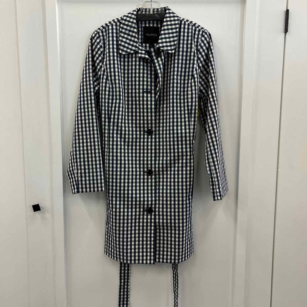 Talbots Size L Blue/White Coat