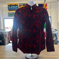 Denim & Flower Size S Blue Red Preloved MENS Button Down Shirt