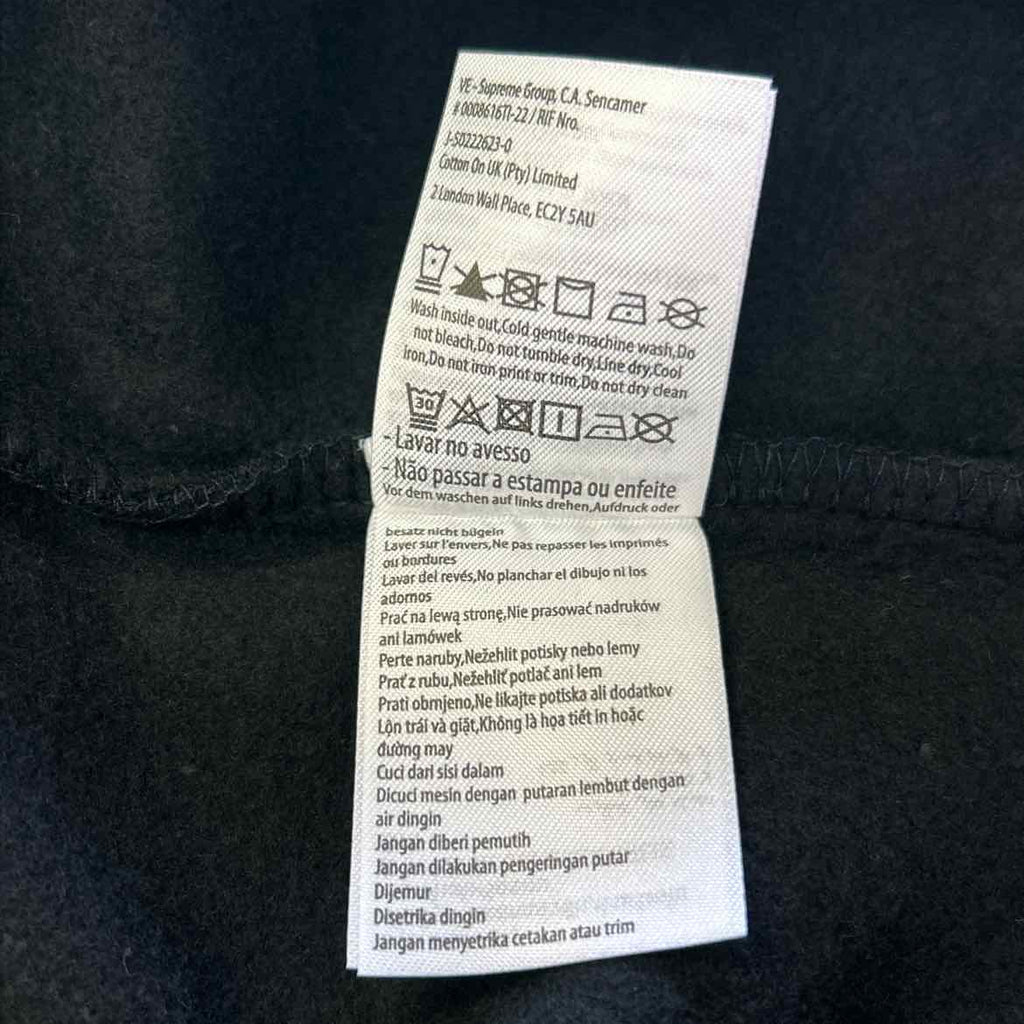 Cotton on Boxy Fit Graphic Crew Sweatshirt with Texas Print-Black