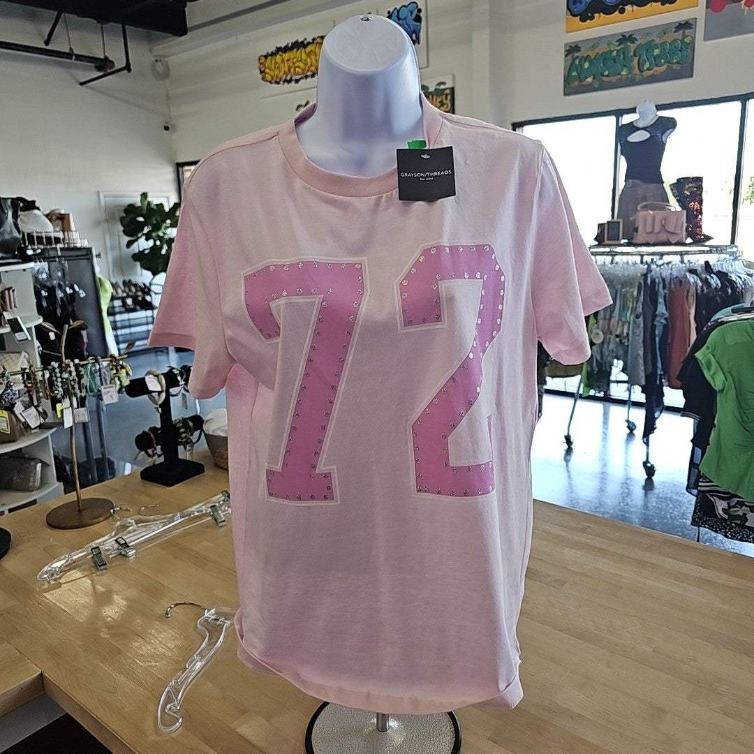 Greyson Size M Pink New T-Shirt SS