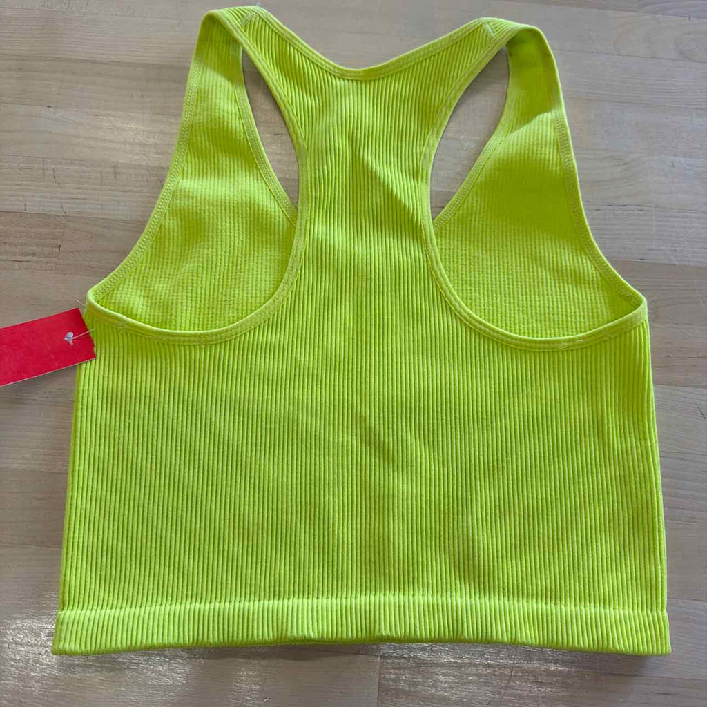Zella Size L Neon green Used Tank