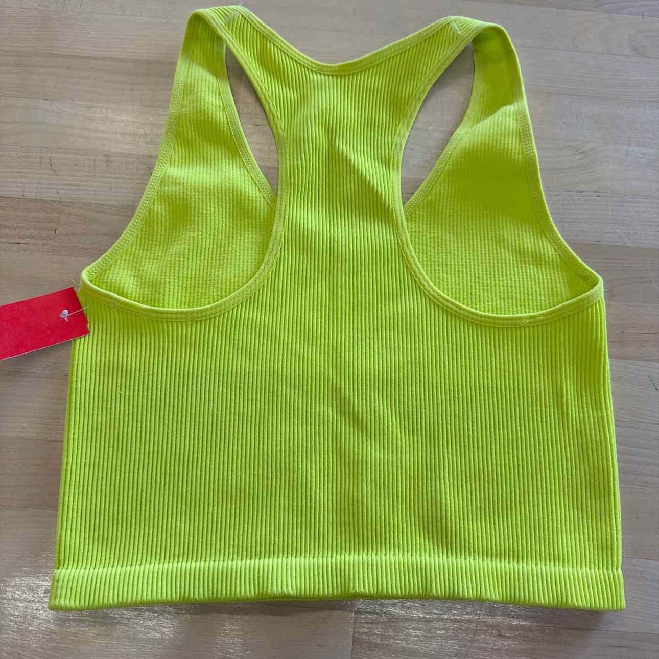 Zella Size L Neon green Used Tank