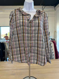 Loft Size M Multi - Fall Button Down Shirt