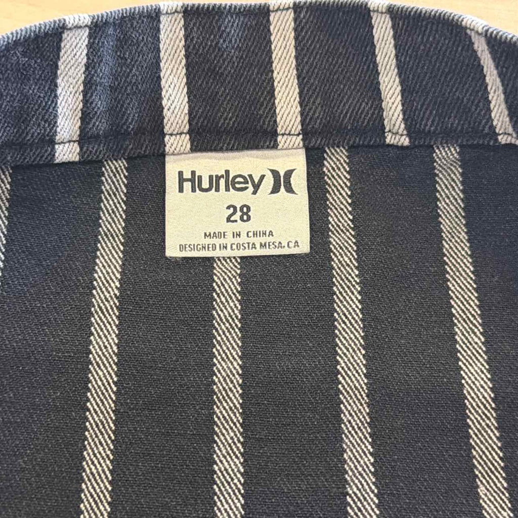 Hurley Juniors' Size 28 Sloan Button-Front Mini Skirt - Black