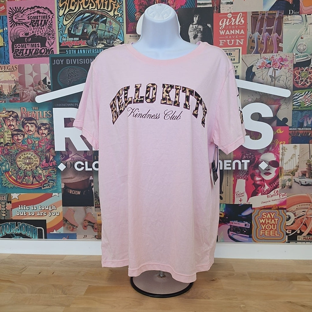 Hello Kitty Size L Pink New T-Shirt SS