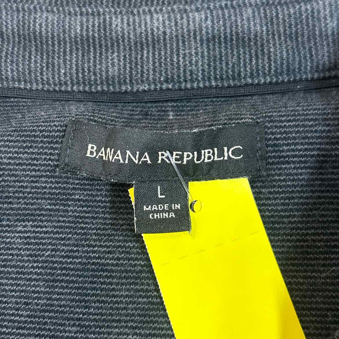 Banana Republic Size L Gray Preloved MENS Polo