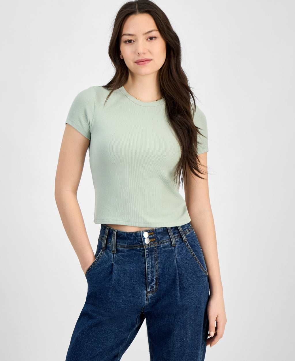 Self E Size XS Soft Ribbed Baby Tee