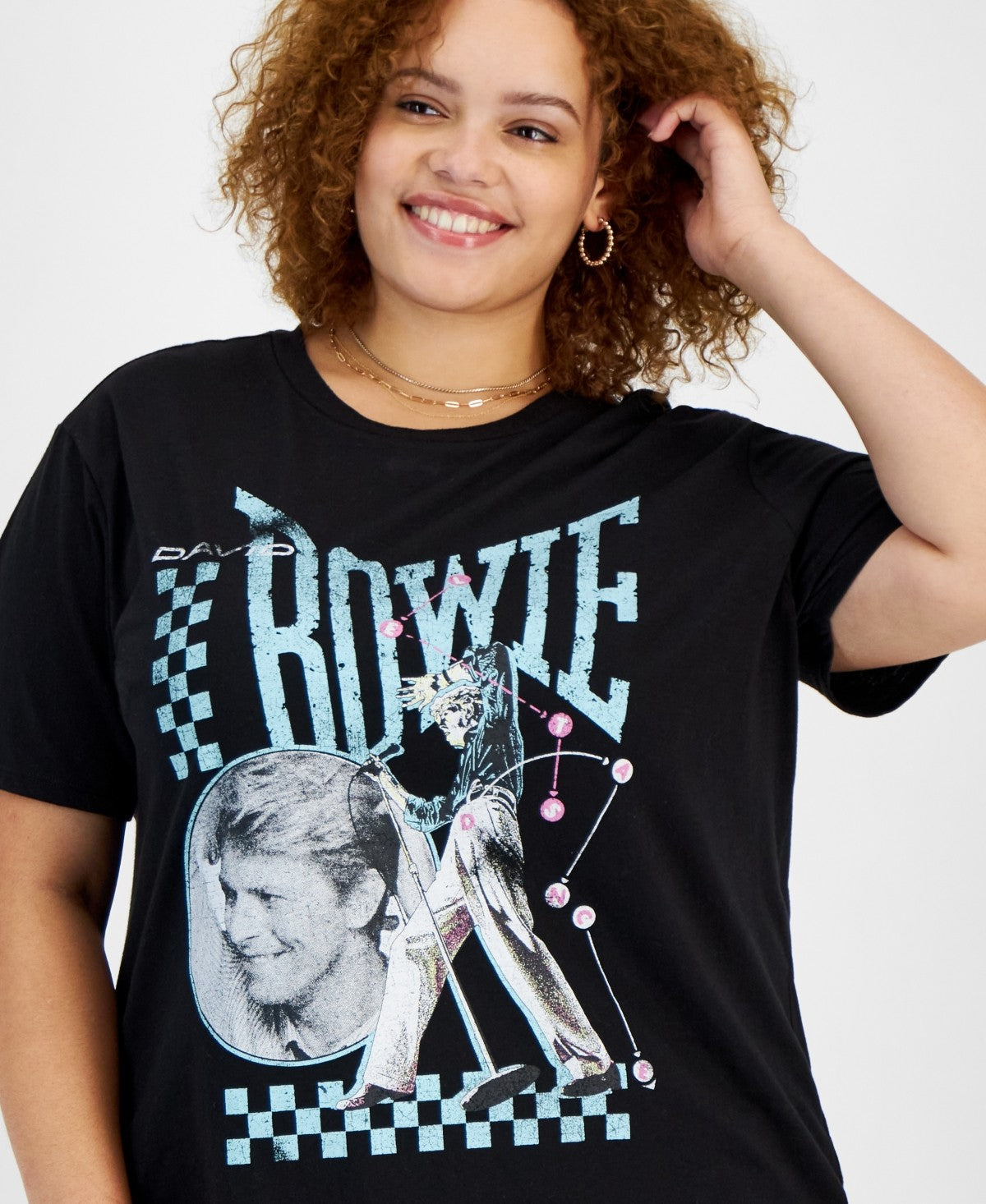 Hybrid & Company Size 3X David Bowie Short-Sleeve T-Shirt