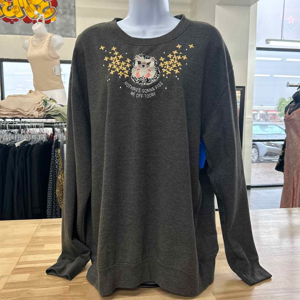 Size XL Gray Sweatshirt