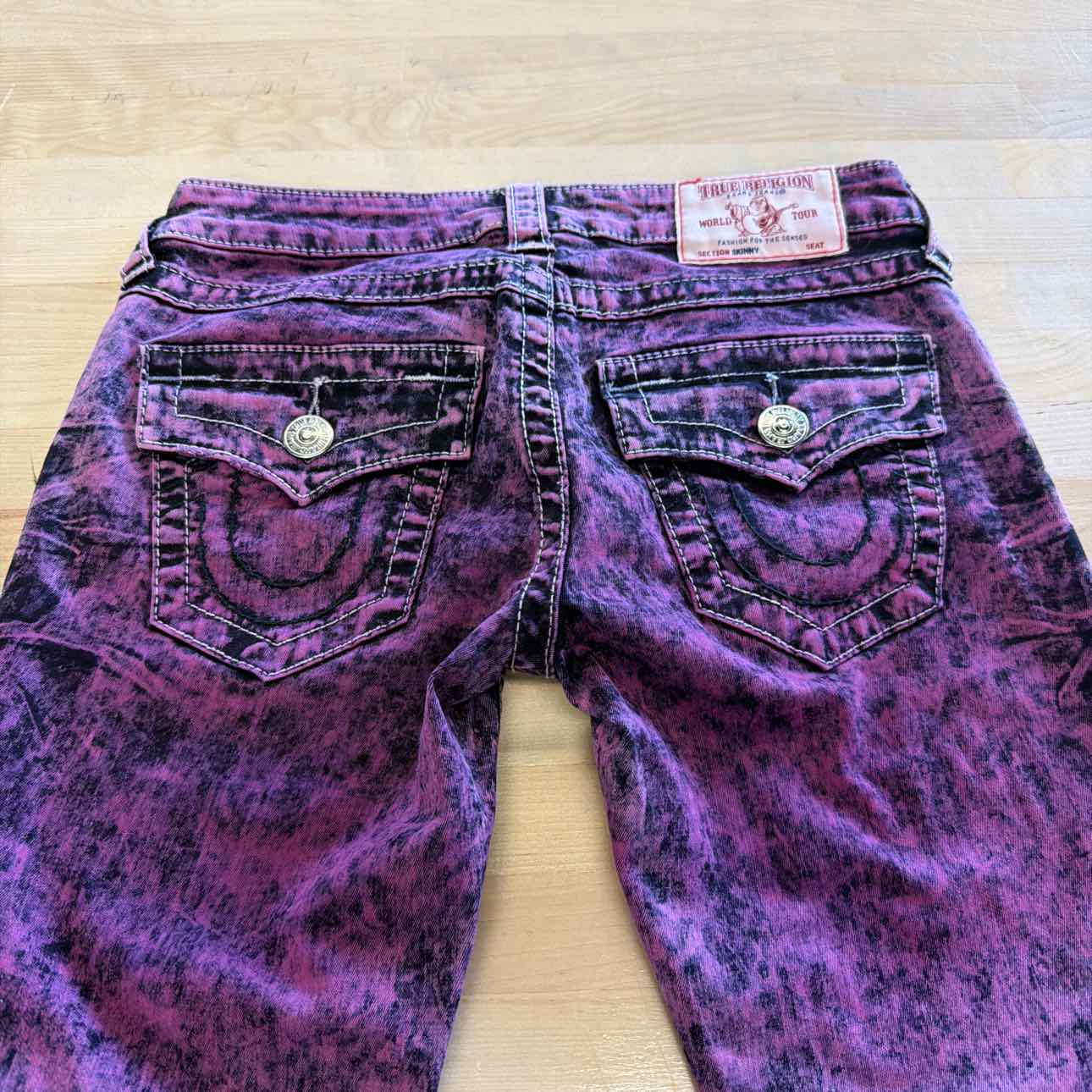 True Religion Size 25 Purple Preloved Pants
