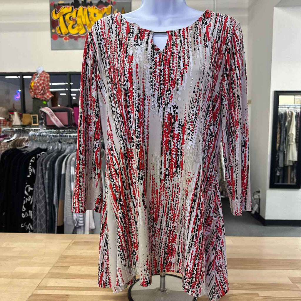 JM Collection Size S White Long Sleeve