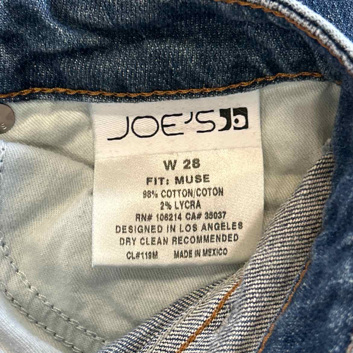 Joe's Jeans Size 28 Denim Jeans